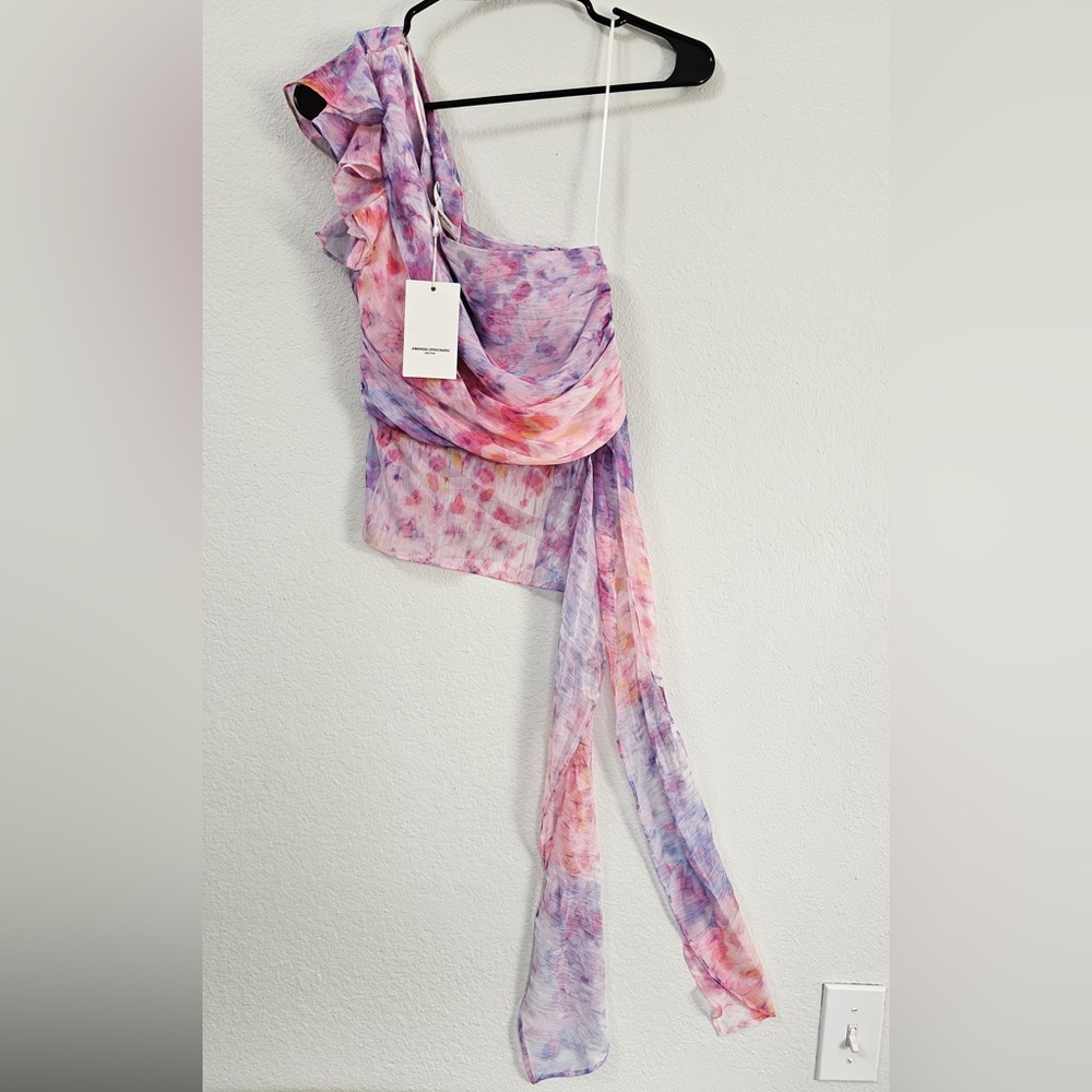 NWT Amanda Uprichard Floral Pastel Scarf